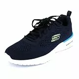 Skechers Herren Skech-air Dynamight Tuned Up Sneakers ,Navy Engineered Mesh Pu Lime Trim,45 EU