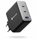 120W USB C Ladegerät NOVOO GaN Ⅲ Charger Schnellladegerät 3-Port USB C Netzteil MacBook Charger Kompaktes Reisen für MacBook Pro/Air, iPad Pro, Galaxy S24/S23, iPhone 16 und Mehr