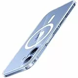 TORRAS Ultra Dünn für iPhone 17 Hülle für MagSafe [Nr.1 Magnetkraft] Handyhülle für iPhone 17 Stoßfest Kratzfest & Samtiger Griff Slim Hülle für iPhone 17 Case Transparent