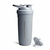 Smartshake Reforce Edelstahl-Protein-Shakerflasche 900 ml | 30 oz - Auslaufsicherer Schraubverschluss - BPA-frei - Unisex - Grau