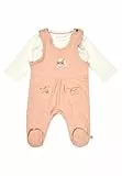 Sterntaler Strampler Set Sunny – 2-teilig – Strampler mit Fohlen-Applikation & Langarmbody – Baumwolljersey – bequemer Zweiteiler ab Geburt - MÄDCHEN – Pünktchenprint – Aprikose – Größe 62