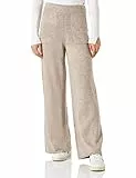 The Drop Women's Cynthia Wide Leg Sweater Pant, Heather Mushroom, XS