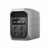 ECOFLOW Delta 3 Max Plus tragbare Powerstation 2 048 Wh, erweiterbar auf 10 kWh, 3 000 W AC-Ausgang, 0–80% Ladung in 47 Min, LiFePO4 Batterie, 10 ms USV-Backup, Solarstrom für Haus, Camping