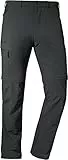 Schöffel Herren Pants Koper1 Flexible Hose Mit Zip-Off Funktion, Schnell Trocknende Und Kühlende Wanderhose Aus 4-Wege-Stretch, Asphalt, 54 EU