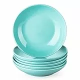 LOVECASA, SWEET Serie Suppenteller Suppenteller aus Porzellan, 6-teilig, 21 cm, 550 ml, Pure Farbe