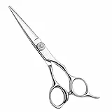 AOLANDUO 5,5 Zoll Pro Haarschere -High End AICHI Stahl handgefertigte Haarschneideschere-Razor Edge/Offset Design/Pro Ergonomisch für Salon Stylisten Kosmetiker und Friseure