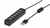 Vivanco USB 2.0 (7-port aktiv, inkl. Netzteil) schwarz