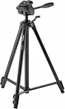 Velbon EX-430 Aluminium Dreibein-Stativ (Höhe 151 cm, Belastbarkeit 1 kg), schwarz