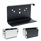HIDEit Mounts Switch-Wandhalterung, schwarze Stahlhalterung, kompatibel mit Nintendo Switch, bewahren Sie Ihre Nintendo Switch-Konsole sicher in der Nähe oder hinter dem Fernseher auf