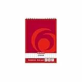 Herlitz Spiral-Notizblock x.book A7, kariert, 50 Blatt, ohne Rand, 4 Stück