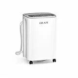 COLAZE Luftentfeuchter, 12L/24h Luftentfeuchter Elektrisch, Geeignet für Raumgrößen bis zu 120m³(30m²), Leiser Entfeuchter mit Digitalanzeige, Raumentfeuchter für Keller Schlafzimmer Bad