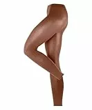 ESPRIT Damen Leggings Cotton W Le Baumwolle einfarbig 1 Stück, Braun Rosewood 5225, 36-38