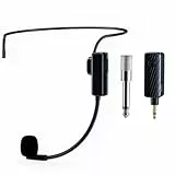 Kopfmikrofon Kabellos, Kopfh rer Sets mit Mikrofone, Bluetooth Headset Mic Ideal für Lautsprecher PA System Sprachverstärker Wireless Mikrofon Megafon für Lehrer, Tourguides, Fitness Instructor