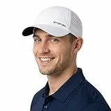 TOP-EX UVCoolix™ Sonnenschutz Kühlende Baseball Kappe Herren Sommer Leichte Sportkappe Atmungsaktiv Mesh Lauf Golf Cap Schnelltrocknend Weiß M/L