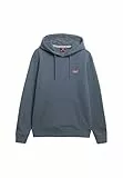 Superdry Herren Essential Logo Hoodie Sturmwetter Blau L