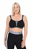 Ulla Popken Damen große Größen Übergrößen Plus Size Sport-BH, ohne Bügel, Netzeinsatz, Cup C - E