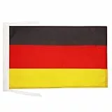 AZ FLAG - Flagge Deutschland - 45x30 cm Mit Kordel - Deutsche Fahne 30 x 45 cm - Flaggen