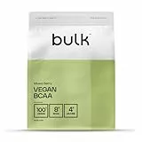 Bulk Veganes BCAA Pulver, Aminosäuren, Geschmacksneutral, 500 g, 50 Portionen, Verpackung Kann Variieren