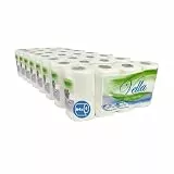 Vella Toilettenpapier 64 Rollen Großpack, 3-lagig, extra weich & saugstark, 150 Blatt pro Rolle, Zellstoff, parfümfrei