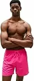 Tommy Hilfiger Herren Badeshorts Medium Drawstring mit Logo, Rosa (Party Pink), L