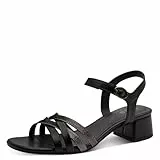 Jana Damen Sandal Heel Vegan BLACK/COPPER 39