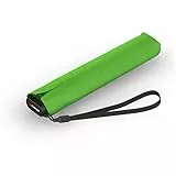 Knirps Taschenschirm Ultra US.050 Slim Manual – Ultra leicht und flach – Sturmfest – Windproof – 21 cm – Grün