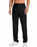 LVCBL Chinohose Herrenhose Angenehme Praktische Männer Hosen für Herren Casual Schwarz 3XL