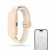 Homedics WakeBand Vibrationsalarm-Armband - Stille Wecker-Alternative mit 9 Modi und Schlummerfunktion, App-Steuerung, Sanfte Vibrationsuhr zum Aufwachen, Weiches Stoffband, Crème