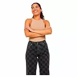 JJXX Women's JXIVY Tight SL Oneck Dream Body, Incense/Print:Tonal Print, M