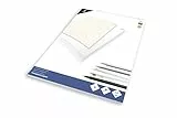 Kangaro Transparant Technisches Zeichenpapier/Millimeterpapier DIN A3 24 seiten 80g/m² papier mit 1 blatt 1/5/10mm Orange Raster, K-770301