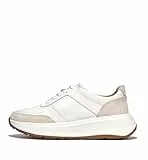 Fitflop Damen F-Mode Leather/Suede Flatform Sneakers Sneaker, Urban White, 40 EU