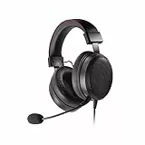 DR1TECH Blackjack Gaming Kopfhörer Mit Kabel Und Mikrofon Für PS5 Konsole [3D Audio], PS4, Xbox und Smartphone - 40mm Over Ear Kopfhörer Treiber mit Audio Stereo (Full Immersion) [Amazon Exclusive]