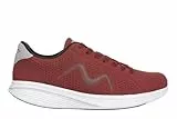MBT M800 Damen-Sneakers im Modernen Stil - Anatomische und Bequeme Walking-Schuhe - Physiologische Komfort- und Stabilitätsschuhe Mit Geschwungener Sohle - Rot