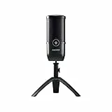 CHERRY UM 3.0, USB-Mikrofon für Podcast, Streaming, Home-Office, Nierencharakteristik (Cardioid), Touch Mute, Kopfhöreranschluss, kompatibel mit PC/Mac/PS4/PS5, schwarz