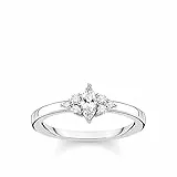 THOMAS SABO Ring Vintage weiße Steine silber 925 Sterling Silber TR2325-051-14-58