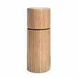 Crushgrind Bergen Gewürzmühle aus Holz mit Keramikmahlwerk | Salz und Pfeffermühle mit verstellbaren Mahlgrad für grobes Salz | Kräutermühle aus hochwertigen, nachhaltigen Materialien (Oak)