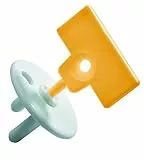 Safety 1st Steckdosen Schutz, Kindersicherung für Babys und Kinder, EU Steckdosenschutz, Steckdosensicherung 12er Pack mit 4 Schlüsseln, weiß