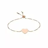 Fossil Armband Für Frauen Classics, Min.Innere Länge:165mm Rose Gold Edelstahl Armband, JF02965791