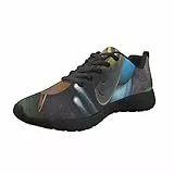 Herren Neuheit Mode Schuhe Straßenlaufschuhe Athletic Sneakers Low Top Schuhe mit weicher Sohle, Galaxy, 13.5