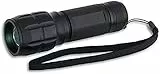 TFA Dostmann LED-Taschenlampe Lumatic Spot, 43.2030, spritzwassergeschützt, mit Zoom für Streulicht/Fokussierung, klein und handlich, 3,4 x 11,5 cm, schwarz