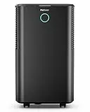 Pro Breeze OmniDry Luftentfeuchter 12L in 24h Entfeuchtungsleistung - Luftentfeuchter elektrisch, Feuchtigkeitssensor, Ablaufschlauch, Digitalanzeige, Schlafmodus, Timer - Gegen Feuchtigkeit, Schimmel