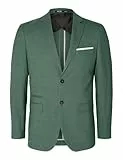 SELETED HOMME Herren SLHSLIM-Oasis Linen BLZ NOOS Anzugjacke, Light Green Melange, 50