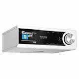 TechniSat DIGITRADIO 23 ASA – Küchen Unterbauradio mit Automatic Safety Alert (ASA, DAB Küchenradio, UKW, dimmbares TFT Farbdisplay, Bluetooth Audiostreaming, 2 Watt) weiß
