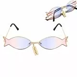 Toyvian Lustige Fisch Sonnenbrille, Hawaii Luau Partybrille Tropische Sommerbrille für Damen Modische Strand Accessoires Foto Requisiten für Hawaiianische Kostüme