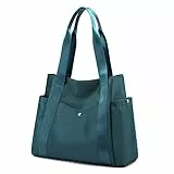 JIANLINST Damen Handtasche Shopper Multi-Pocket Tote Handtasche Henkeltasche Lässige Schultertasche Säureblau