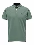 ONLY & SONS Herren Onsfletcher Slim Noos Poloshirt, Dark Forest, L EU