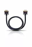 Oehlbach DVI-D - DVI zu DVI Kabel - Monitorkabel, Dual Link 24+1 - SPOFC, 2-fach Schirmung, HDTV, QXGA, 2048x1536 - 1,5m