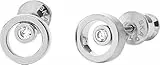 Skagen Damen Edelstahlohrringe ELLEN mit Pfostenverschluss, 7,4 mm x 7,4 mm x 2,5 mm