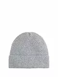 TOM TAILOR Denim Damen 1047916 Cosy Beanie Mütze, 10658 - Cement Grey Mélange, Einheitsgröße EU