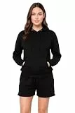 Bahob® Damen 2-teiliger Trainingsanzug Sportbekleidung Outfits Langarm Top Hoodie und Short Set Yoga Gym Wear Trainingsanzüge Activewear Set S bis XXL, WFHS-106-C, 42